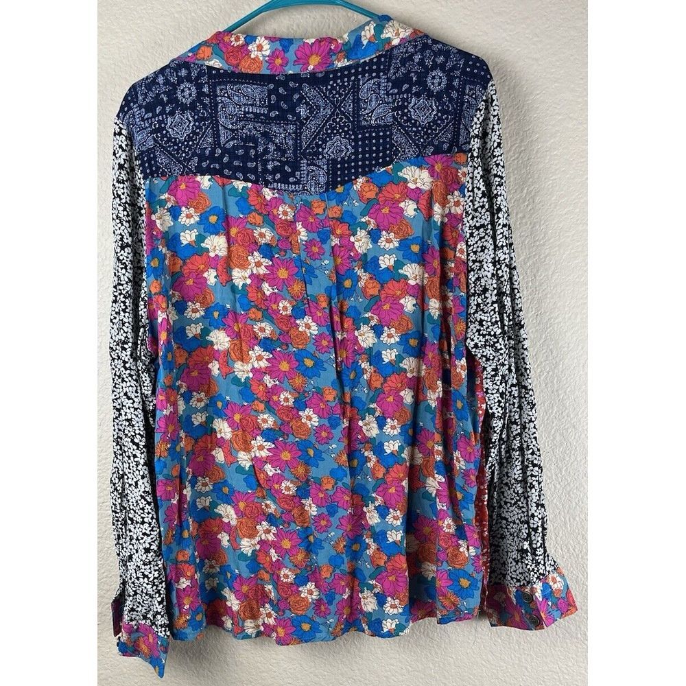 NATURAL LIFE Multicolor Floral Blouse - Picture 5 of 8